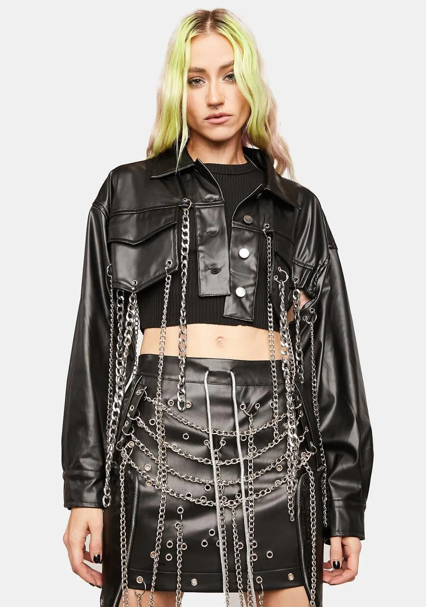 Speak For Yourself Moto Jacket sold by Dolls Kill