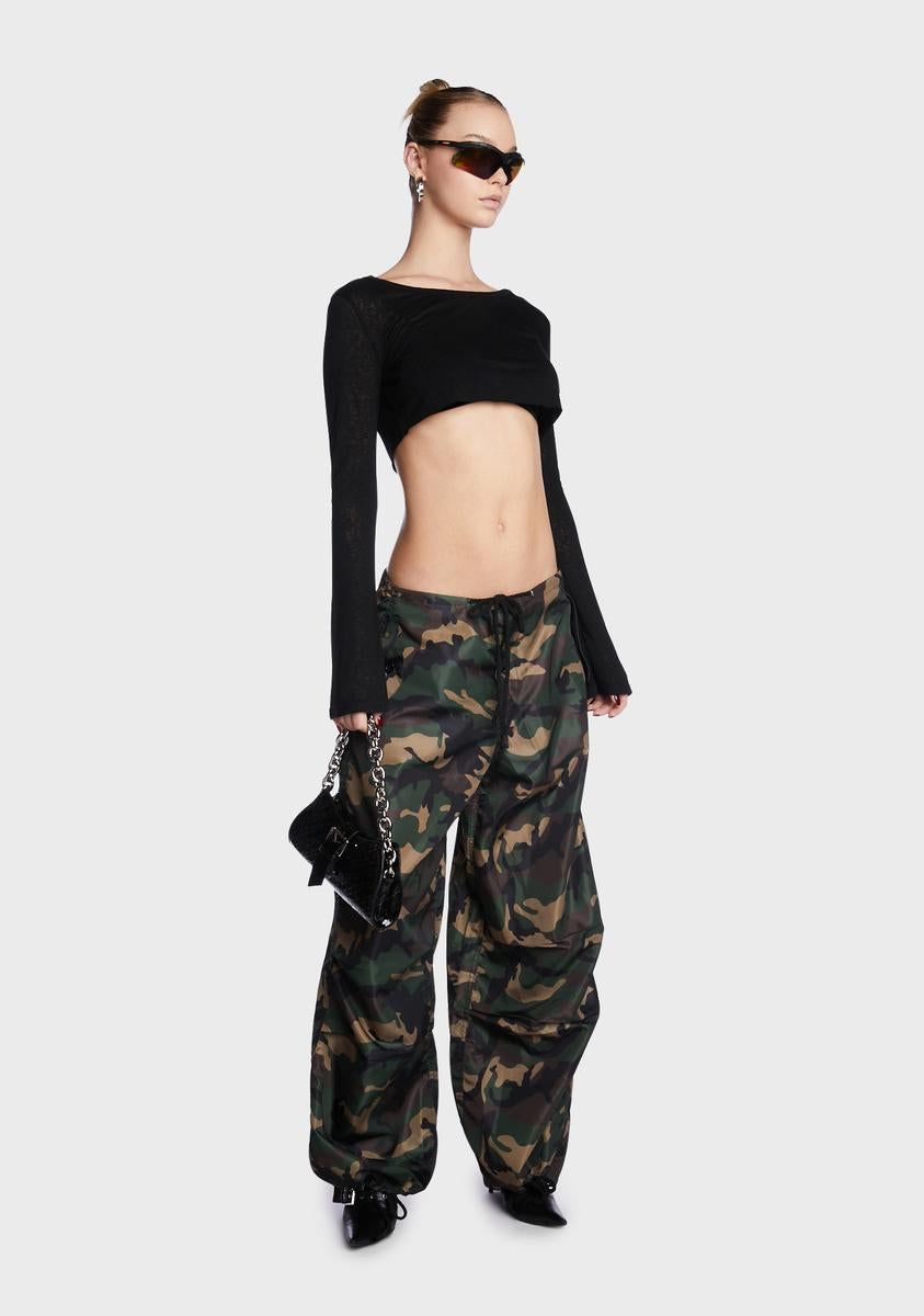 Sheer Raw Hem Crop Top sold by Dolls Kill product image thumbnail 3