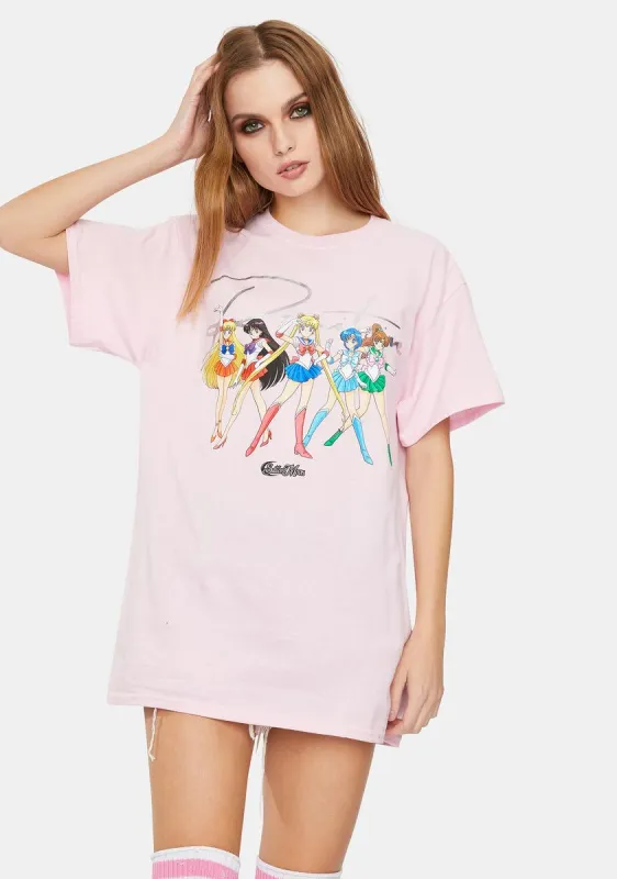 Pink Sailor Moon Graphic Tee sold by Dolls Kill