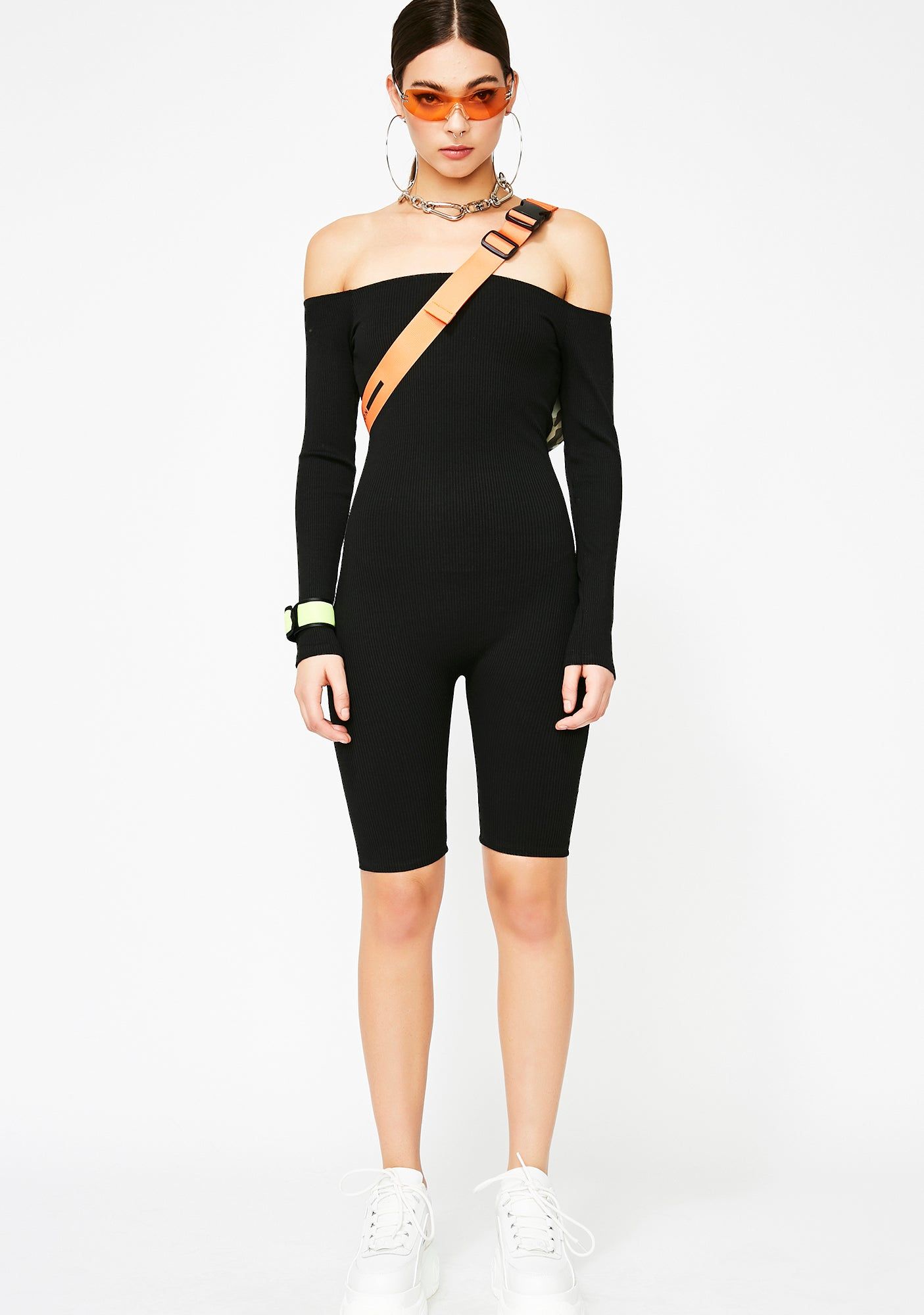 End Of Discussion Ribbed Romper sold by Dolls Kill product image thumbnail 2