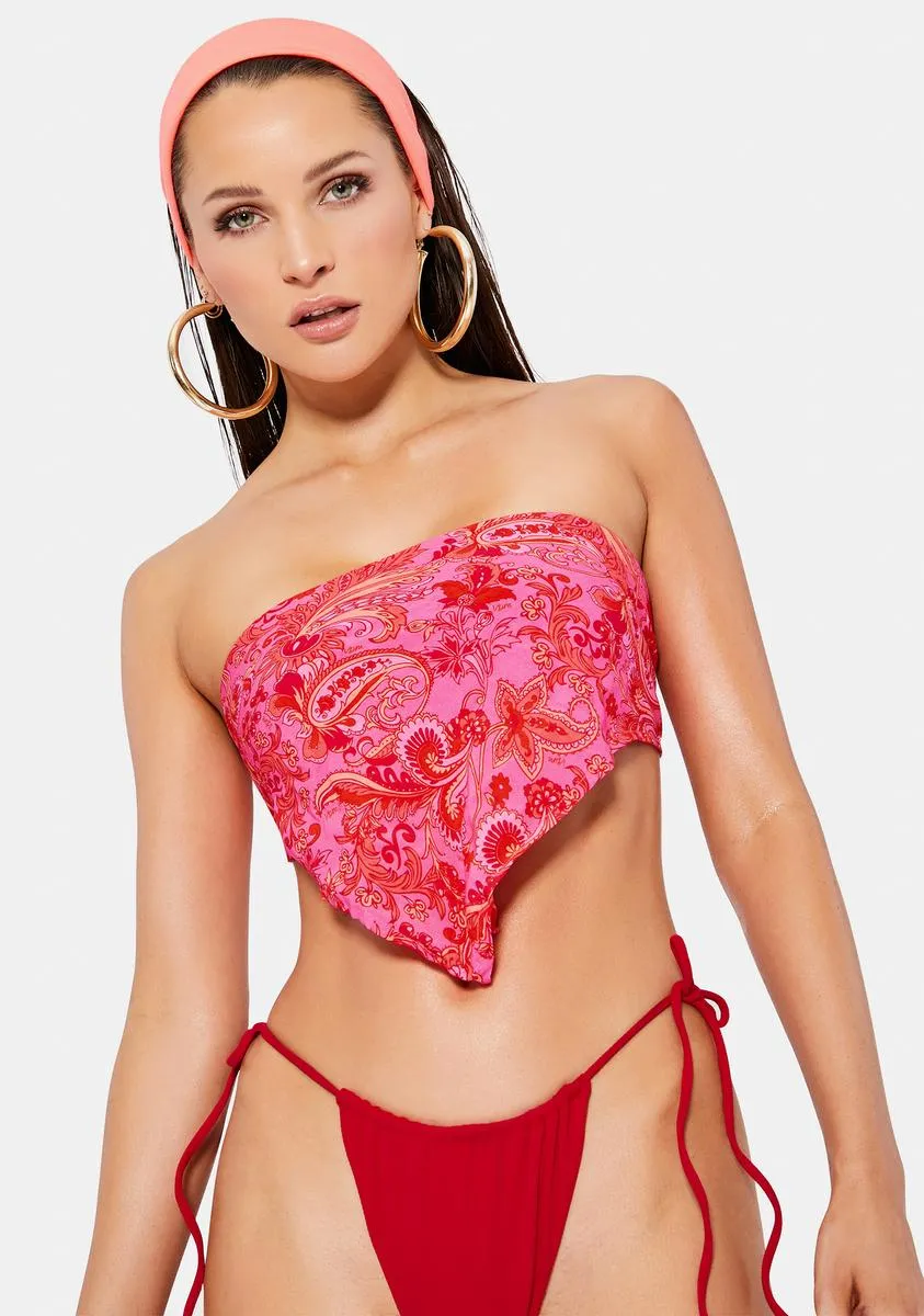 Polly Scarf Top sold by Dolls Kill