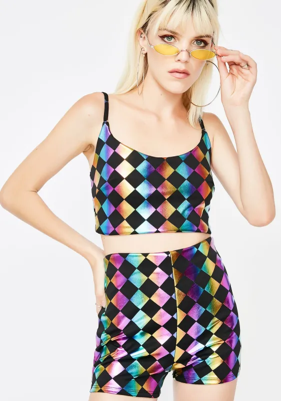 Wicked Harlequin Checkered Set sold by Dolls Kill