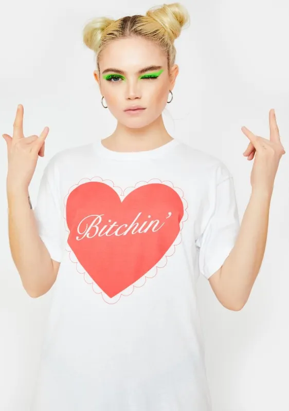 Bitchin Valentine Graphic Tee sold by Dolls Kill