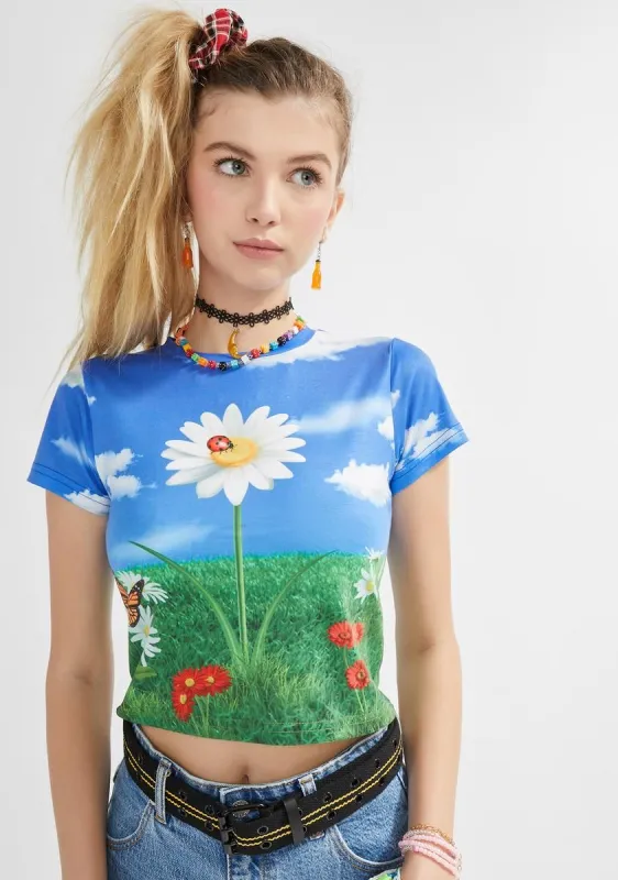 Life Is Peachy Baby Tee sold by Dolls Kill