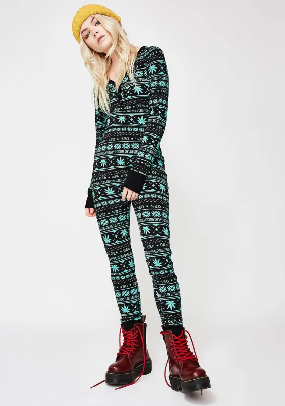 MJ All Day Leaf Onesie sold by Dolls Kill