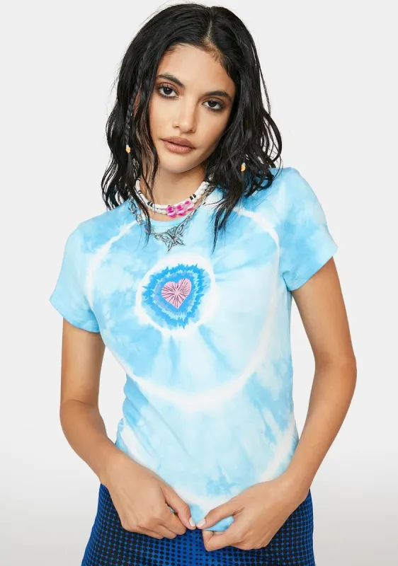 Tie Dye My Heart Tee sold by Dolls Kill