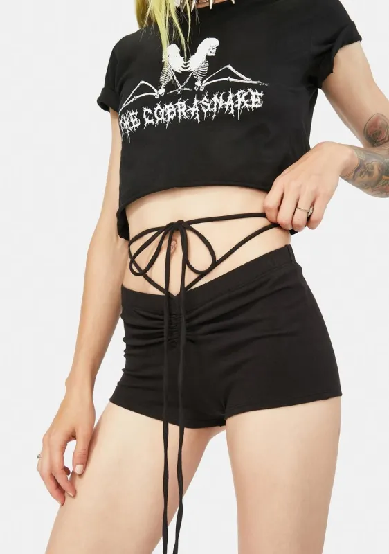 Cutting Ties Strappy Shorts sold by Dolls Kill