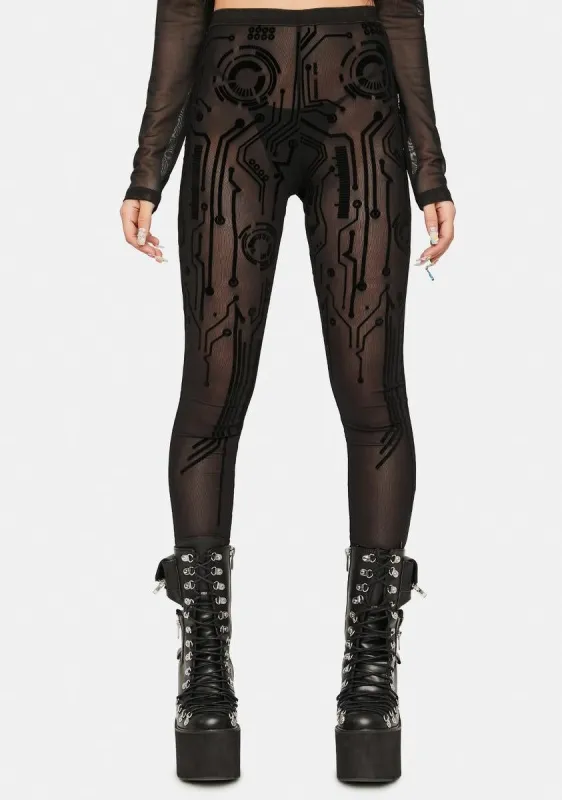Circuit Mesh Pants sold by Dolls Kill