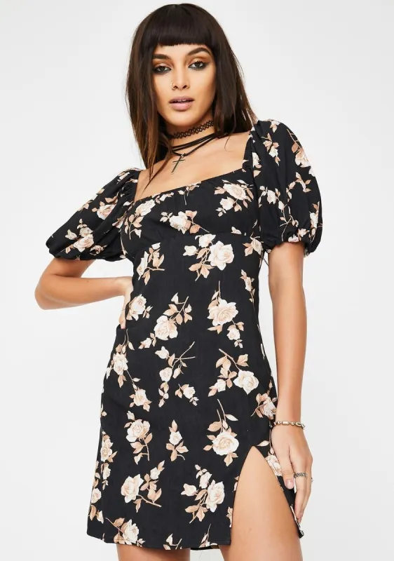 Floral Mafie Mini Dress sold by Dolls Kill