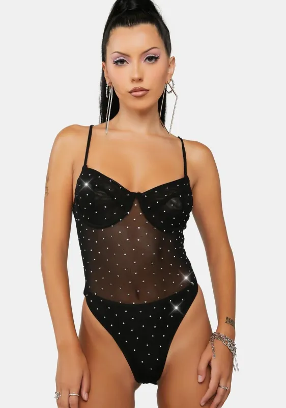 In My Daydreams Sequin Bodysuit sold by Dolls Kill