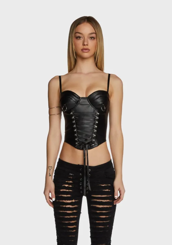 Bad Reputation Bustier Top sold by Dolls Kill