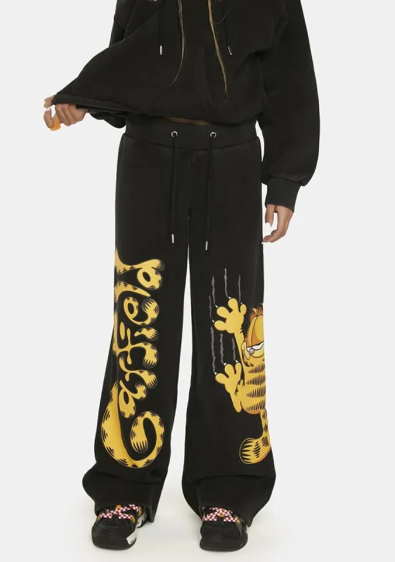 Good Cat Bad Cat Fleece Joggers sold by Dolls Kill
