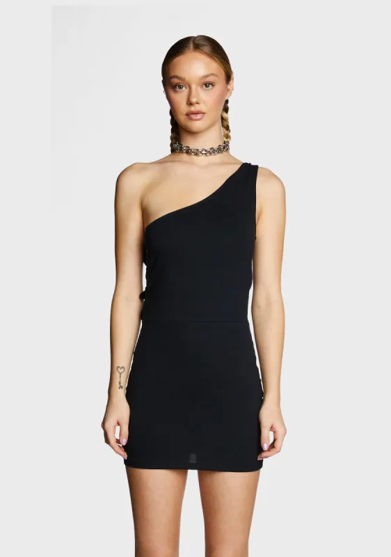 Kanya Lace Up Mini Dress sold by Dolls Kill