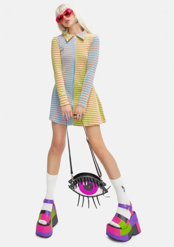 In My Mind Zip-Up Dress sold by Dolls Kill