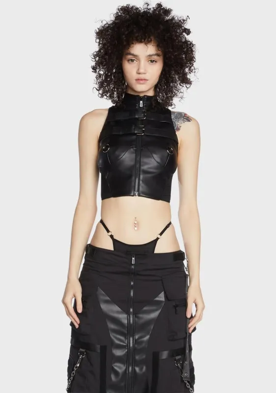 Piercing Crop Top sold by Dolls Kill