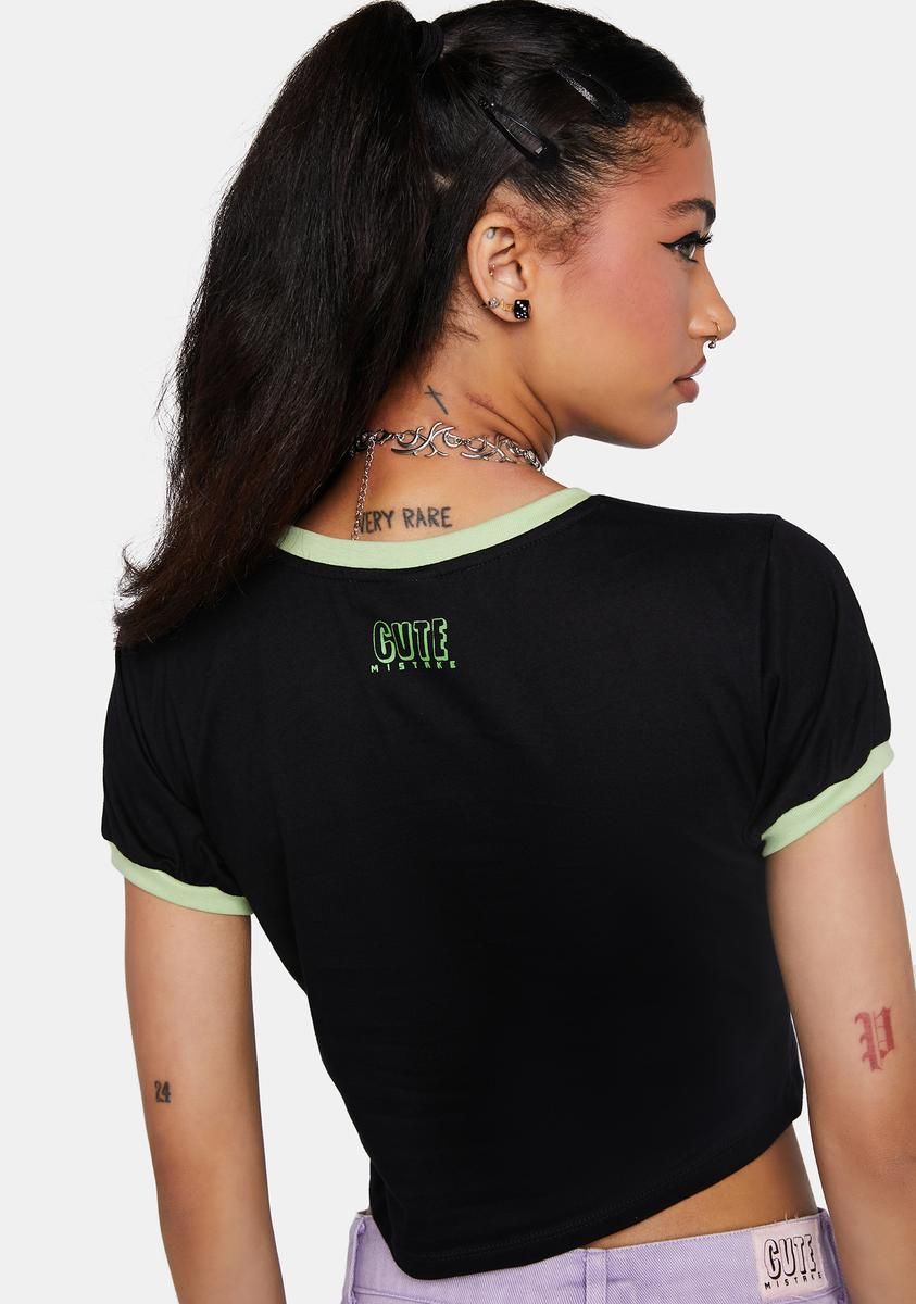Happy Hour Crop Tee sold by Dolls Kill product image thumbnail 4