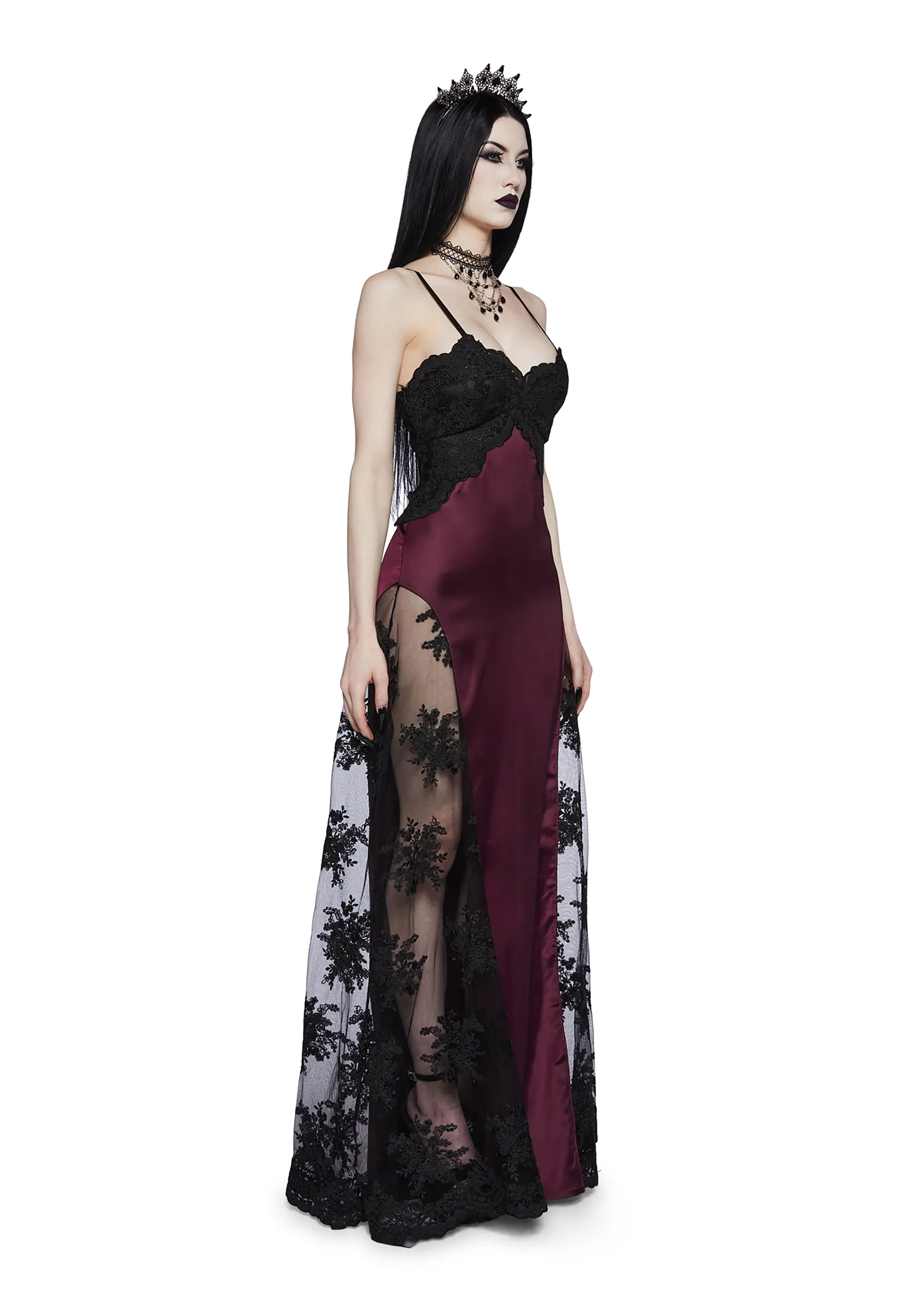Lustrous Heart Maxi Dress sold by Dolls Kill product image thumbnail 3