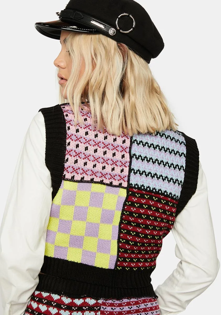 Snowflake Sweater Vest sold by Dolls Kill product image thumbnail 4