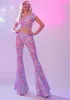 Groovy Galaxy Mesh Flares sold by Dolls Kill