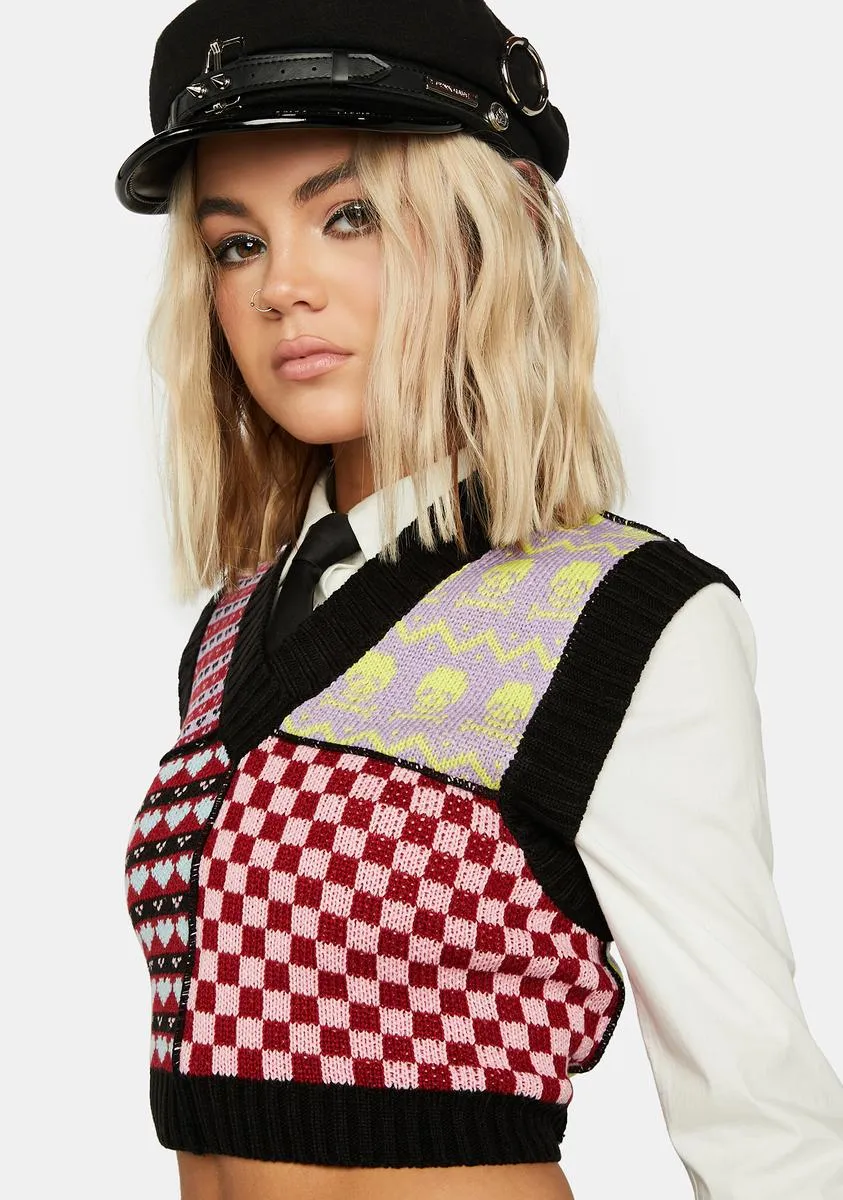 Snowflake Sweater Vest sold by Dolls Kill product image thumbnail 2