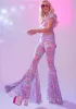 Groovy Galaxy Mesh Flares sold by Dolls Kill
