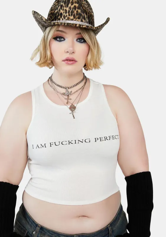 Plus Effing Flawless Crop Top sold by Dolls Kill