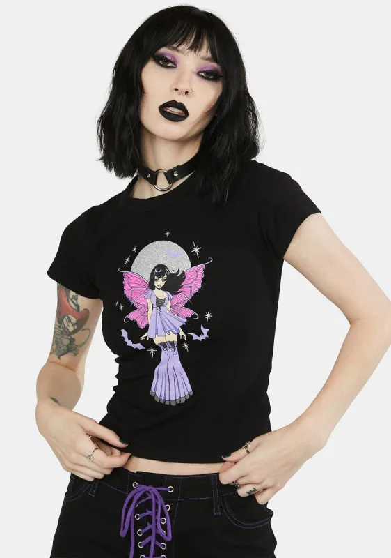 Wish On A Blood Moon Graphic Tee sold by Dolls Kill