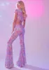 Groovy Galaxy Mesh Flares sold by Dolls Kill