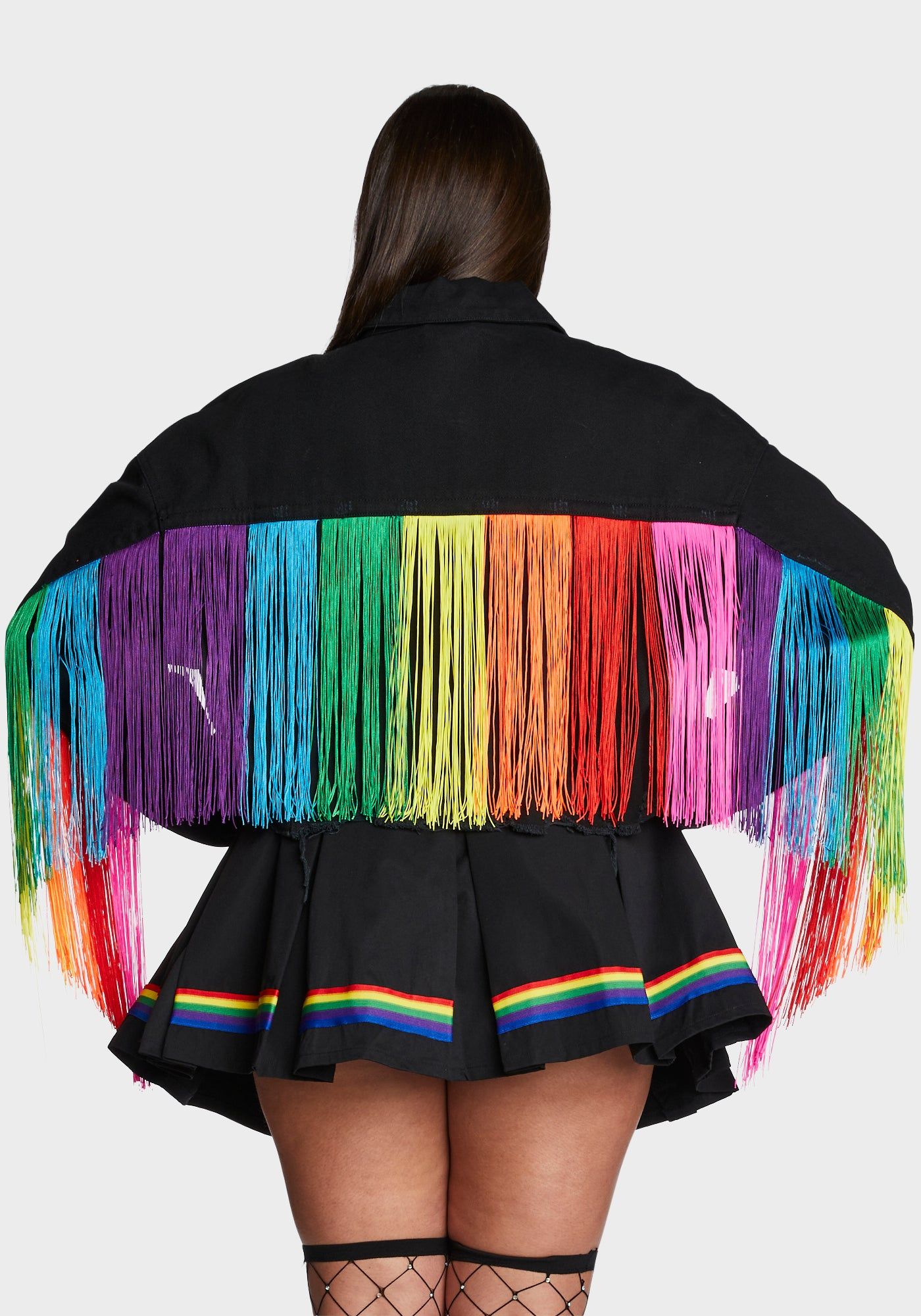 Plus Feel This Moment Denim Jacket - Black sold by Dolls Kill product image thumbnail 2