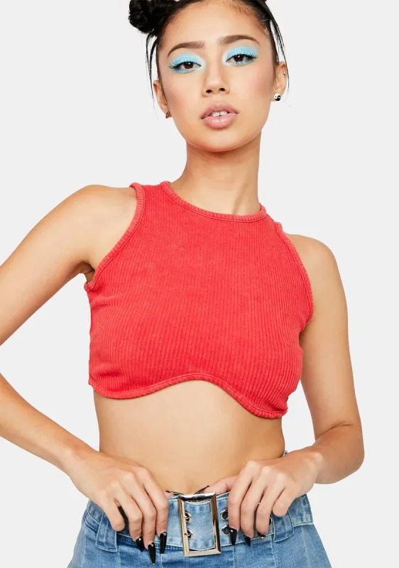 Brick Better In Time Crop Top sold by Dolls Kill