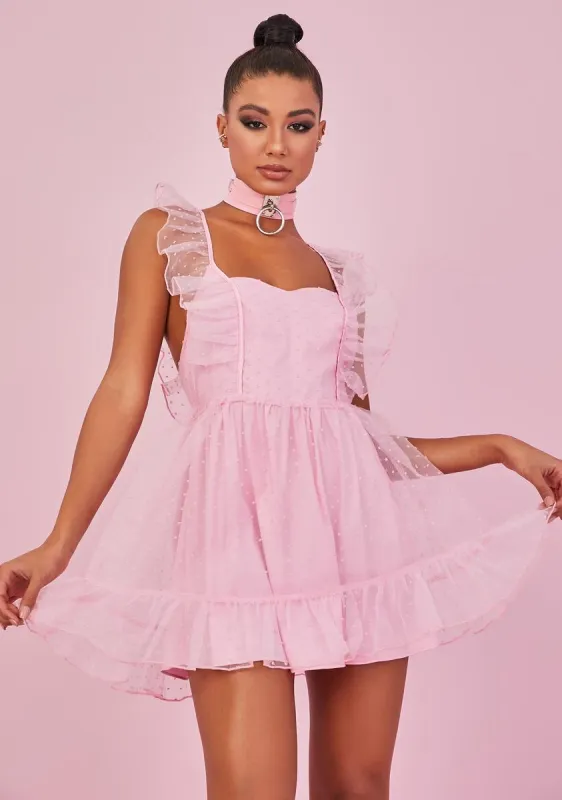 Can't Help Falling Pinafore Dress sold by Dolls Kill