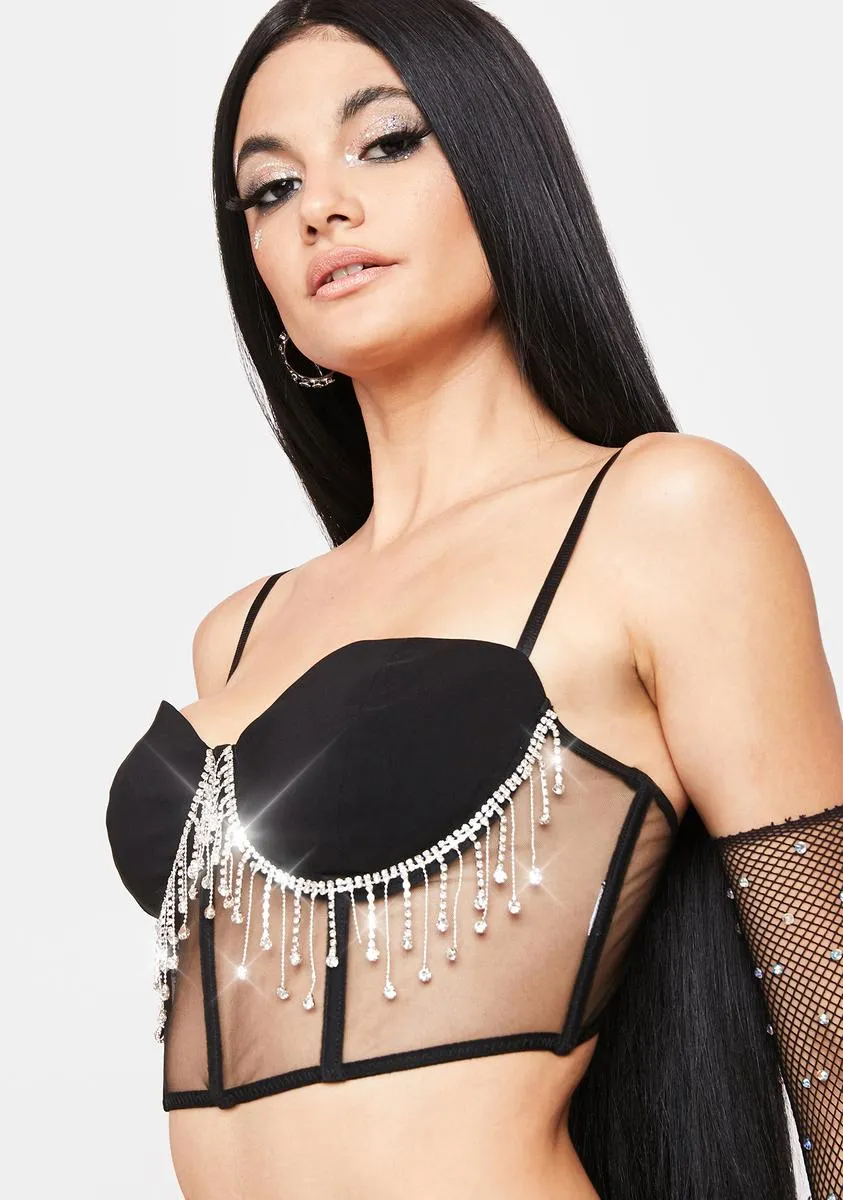 Rich Taste Rhinestone Corset Top sold by Dolls Kill product image thumbnail 2
