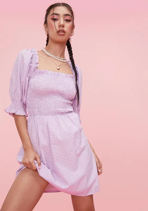Sweetheart Lane Gingham Mini Dress sold by Dolls Kill