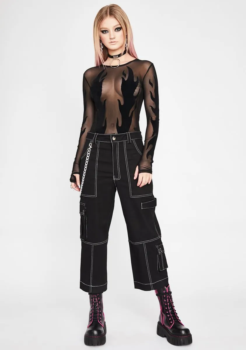 Fiery Elite Sheer Top sold by Dolls Kill product image thumbnail 3