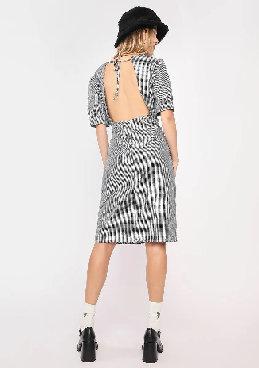 Night Easy As Pie Gingham Midi Dress sold by Dolls Kill product image thumbnail 4