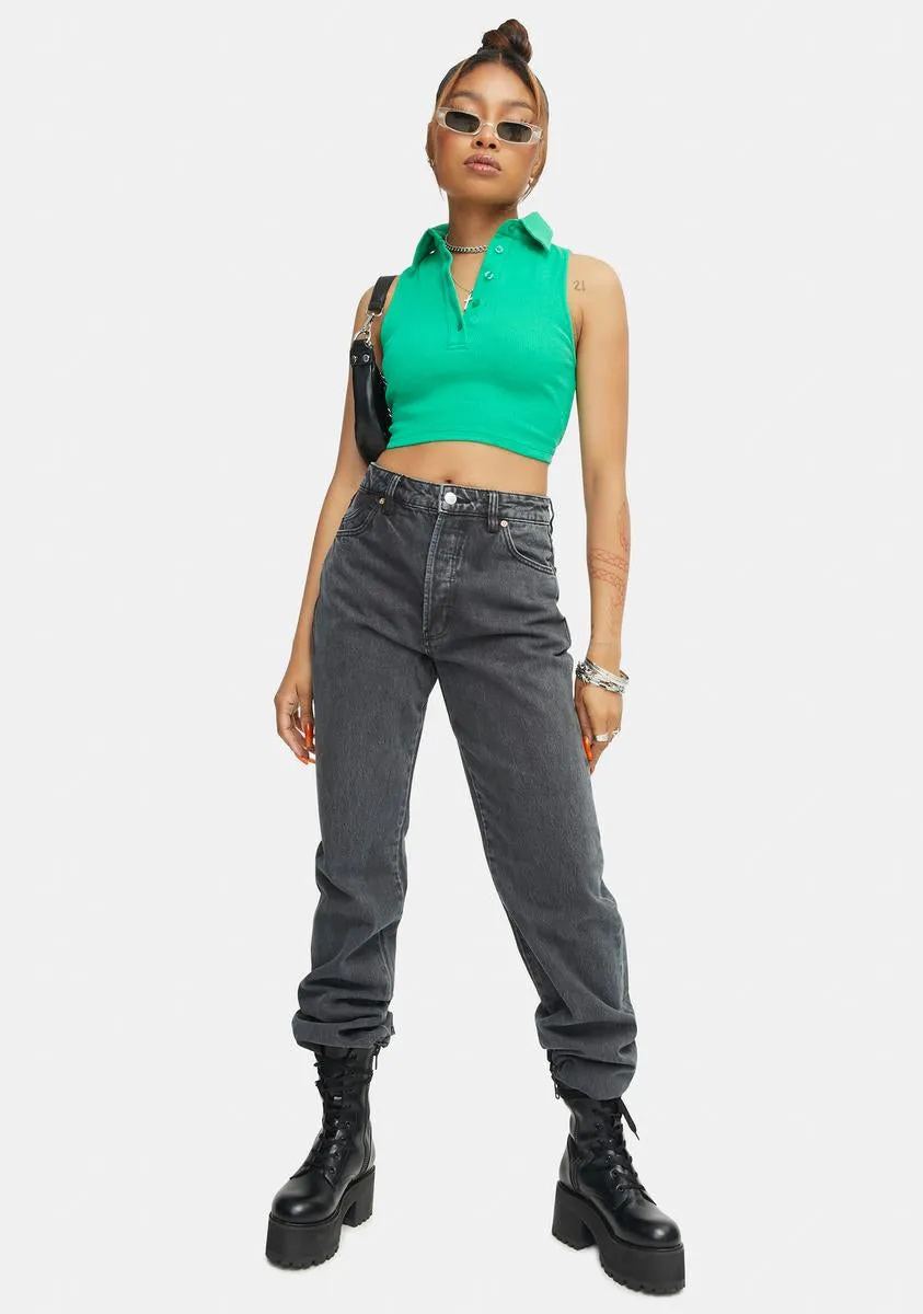 Green Jeleta Crop Top sold by Dolls Kill product image thumbnail 3