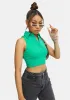 Green Jeleta Crop Top sold by Dolls Kill