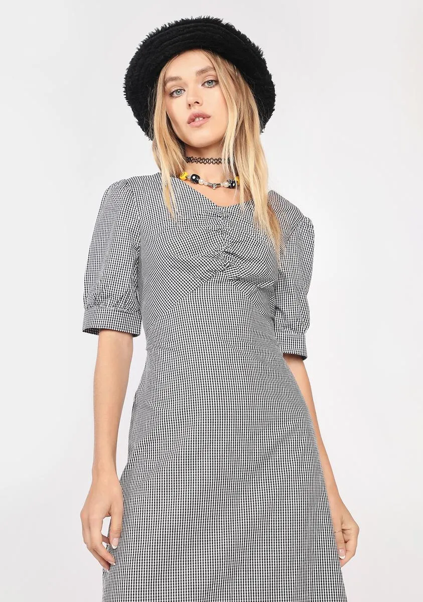 Night Easy As Pie Gingham Midi Dress sold by Dolls Kill product image thumbnail 2