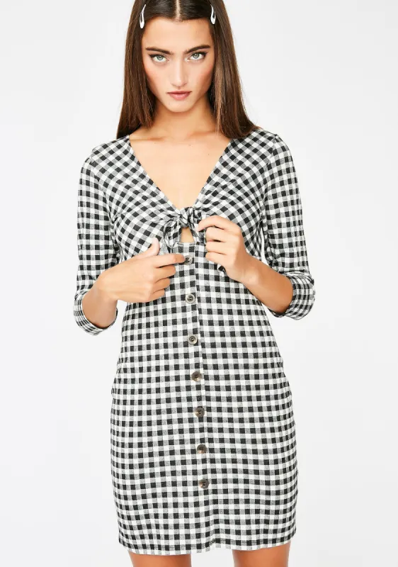 Bad News Gingham Dress sold by Dolls Kill