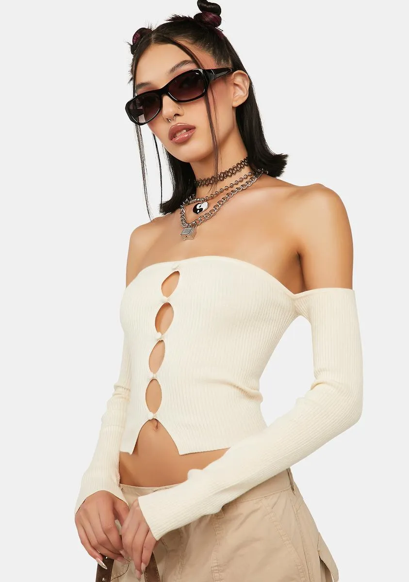 Back For More Knit Crop Top sold by Dolls Kill product image thumbnail 2