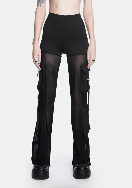 Never The Same Mesh Cargo Pants sold by Dolls Kill
