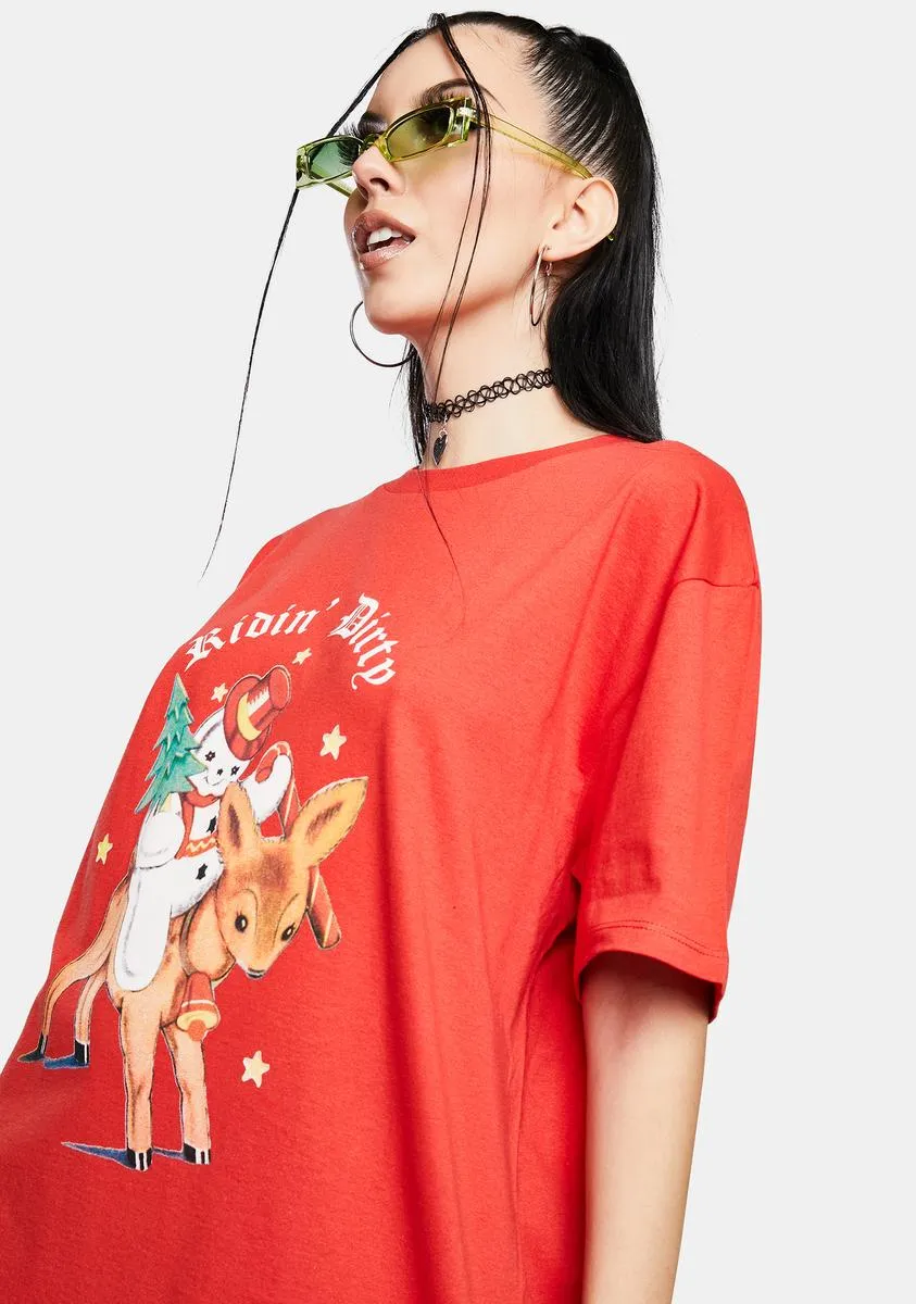 Ridin Dirty Christmas Graphic Tee sold by Dolls Kill product image thumbnail 2