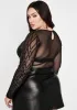 Her Complicated Crush Sequin Bodysuit sold by Dolls Kill