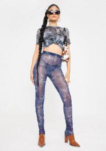 Good Jeans Printed Crop Top sold by Dolls Kill