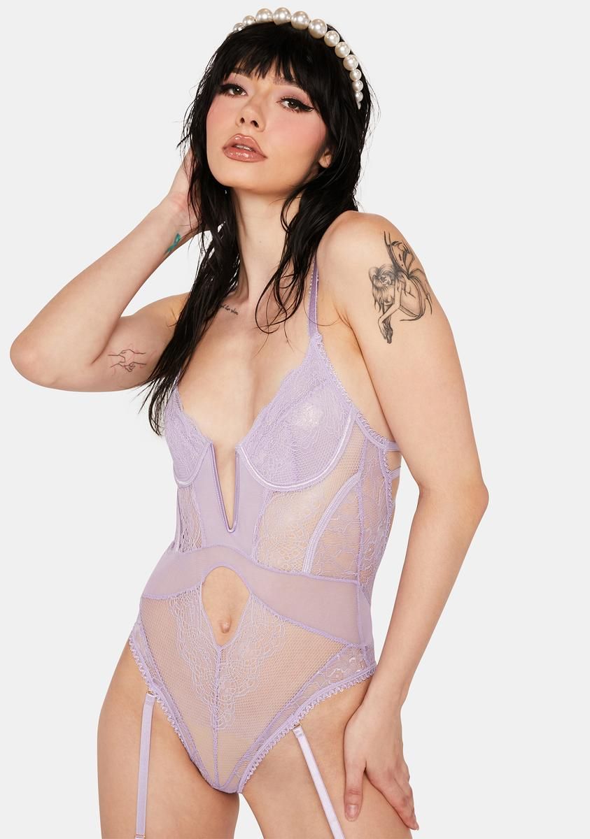 Like A Dream Lace Teddy sold by Dolls Kill