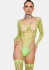 Neon So Alluring Fishnet Bodysuit & Stockings Set sold by Dolls Kill