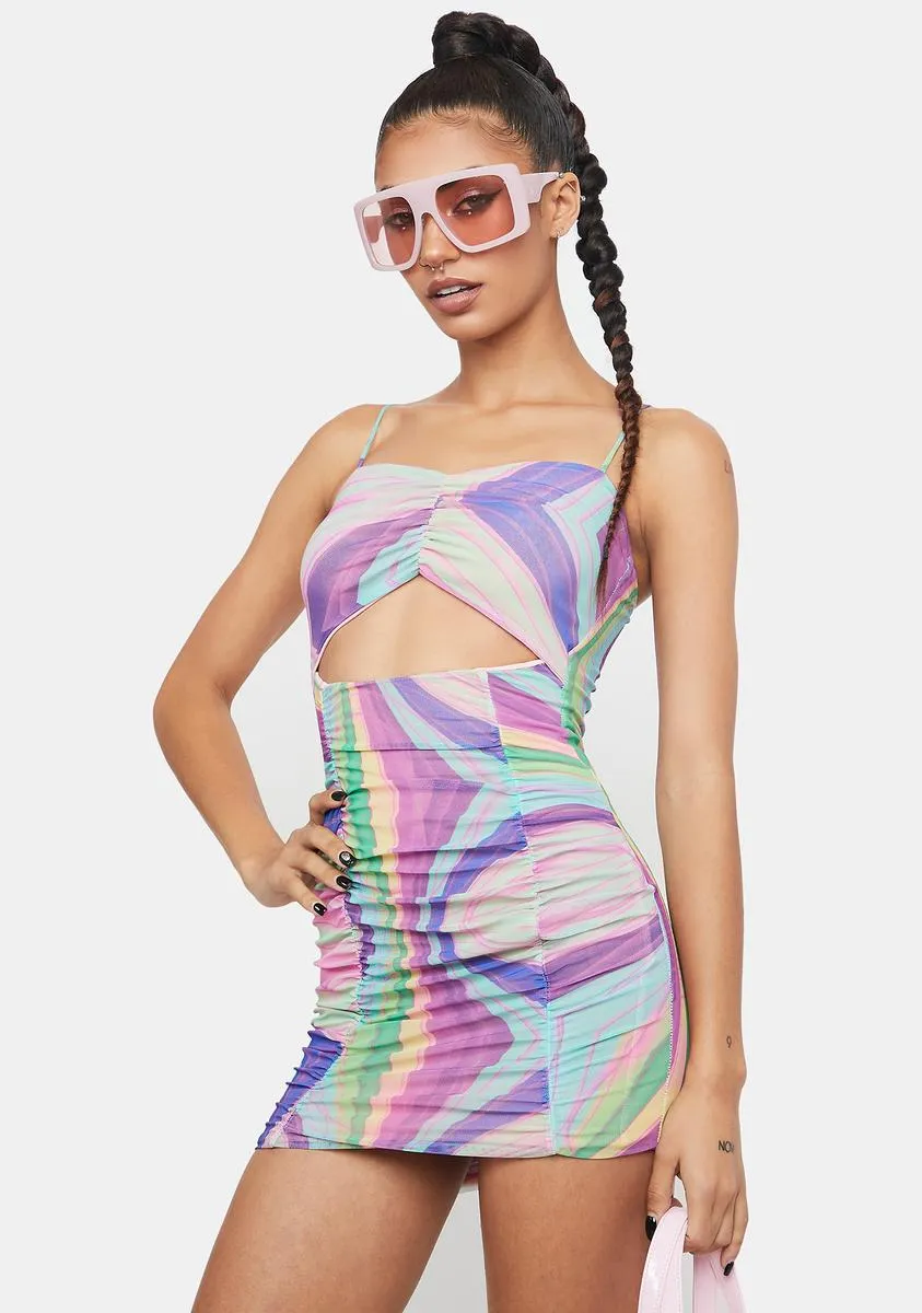 Sultry Glances Swirl Print Cut Out Dress sold by Dolls Kill product image thumbnail 2