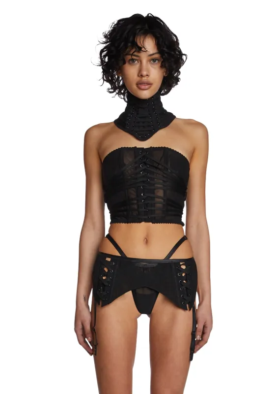 Echo 4-Piece Lingerie Set sold by Dolls Kill