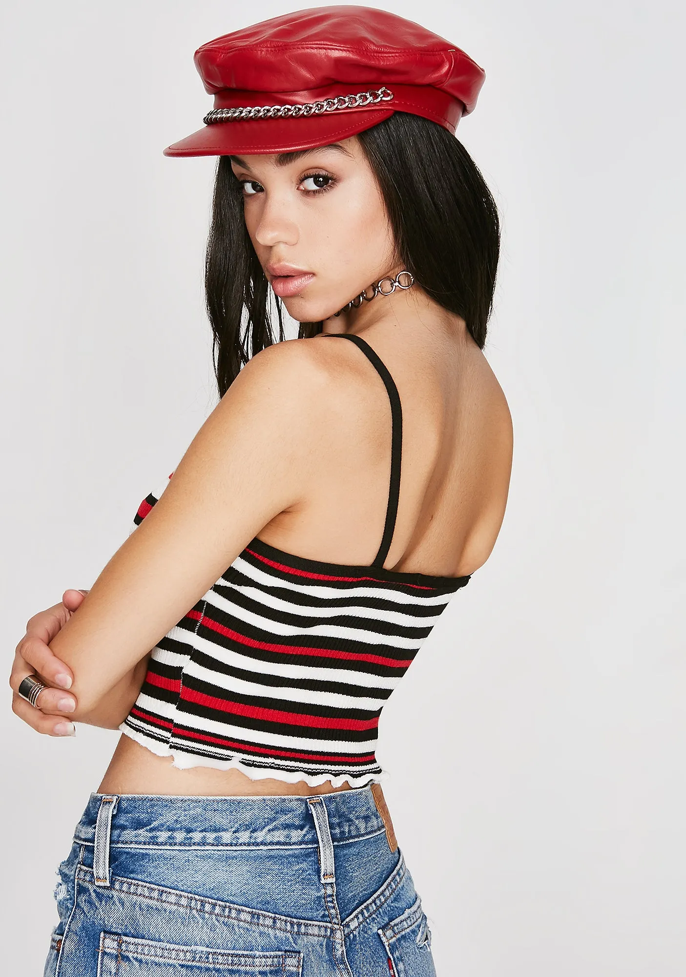 Night Servin' Attitude Stripe Top sold by Dolls Kill product image thumbnail 4