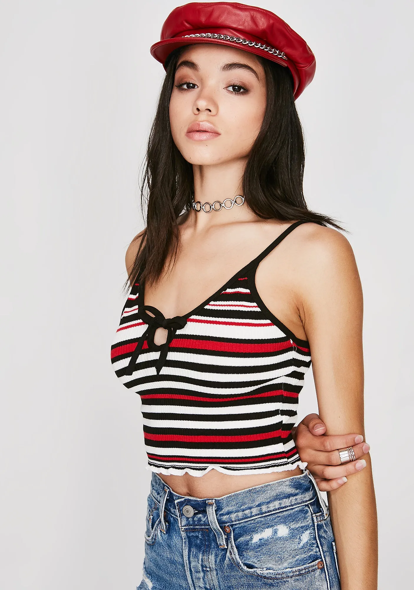 Night Servin' Attitude Stripe Top sold by Dolls Kill product image thumbnail 2
